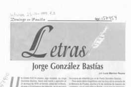 Jorge González Bastías