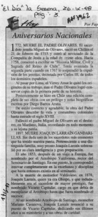 Aniversarios nacionales  [artículo] Fap.