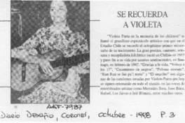 Se recuerda a Violeta  [artículo].