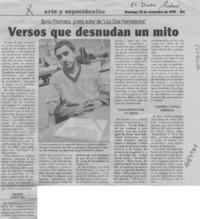 Versos que desnudan un mito  [artículo].