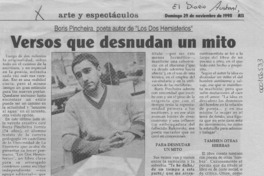 Versos que desnudan un mito  [artículo].