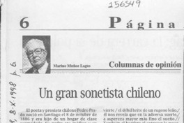 Un gran sonetista chileno