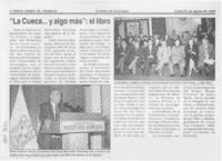 "La Cueca -- y algo más", el libro  [artículo].