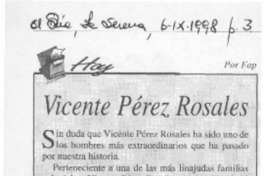 Vicente Pérez Rosales  [artículo] Fap.