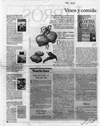 Vinos y comida, libros para el paladar  [artículo].