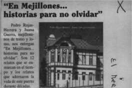 "En Mejillones -- historias para no olvidar"  [artículo].