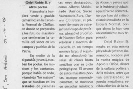 Ociel Rubio B. y otros poetas