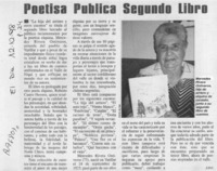 Poetisa publica segundo libro  [artículo] J. O. C.