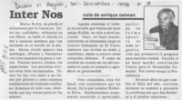 Inter Nos  [artículo] Enrique Neiman.