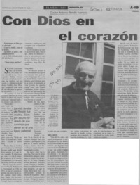 Con Dios en el corazón  [artículo].