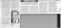 La visita del maestro  [artículo] Jaime Gómez Rogers.
