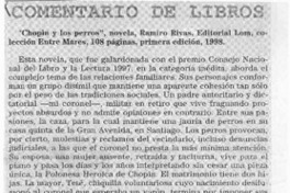 "Chopin y los perros"  [artículo] Antonio Rojas Gómez.