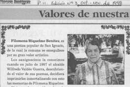 Filomena Riquelme Benítez  [artículo].