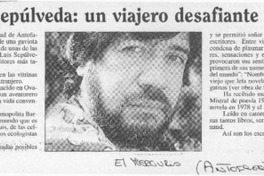 Sepúlveda, un viajero desafiante  [artículo] Marietta Morales.