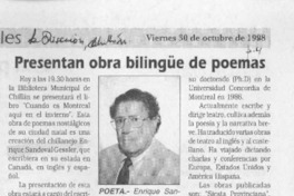 Presentan obra bilingüe de poemas