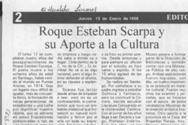 Roque Esteban Scarpa y su aporte a la cultura  [artículo].
