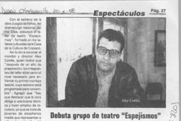 Debuta grupo de teatro "Espejismos" formado en la casa de la cultua  [artículo].