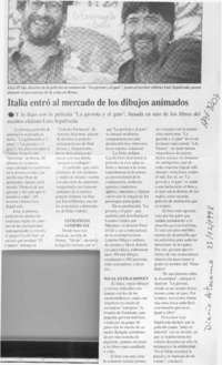 Italia entró al mercardo de los dibujos animados  [artículo].