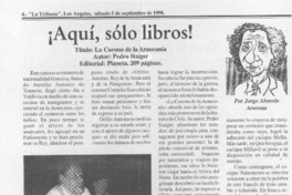 La corona de la Araucanía  [artículo] Jorge Abasolo Aravena.