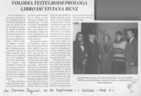 Volodia Teitelboim prologa libro de Viviana Benz  [artículo].