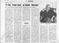 "El país puede tener un rumbo diferente"  [artículo] Mario Rodríguez O.