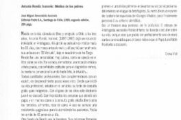 Antonio Rendic Ivanovic, médico de los pobres  [artículo] Elena Vial.