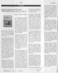"Psicoanálisis, sujeto, discurso, cultura"  [artículo] Horacio C. Foladori.