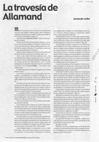 La travesía de Allamand