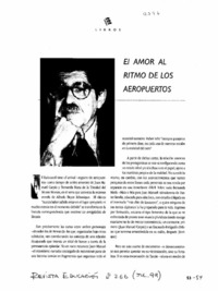 El amor al ritmo de los aeropuertos  [artículo] Marcela Valdivieso.