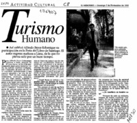 Turismo humano  [artículo].