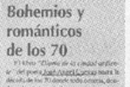 Bohemios y románticos de los 70