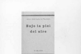 Bajo la piel del aire  [artículo].