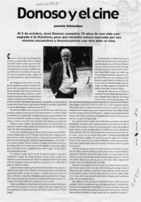 Donoso y el cine