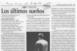 Los últimos sueños  [artículo] Luis Alberto Mansilla.