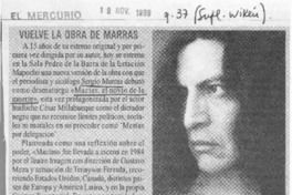 Vuleve la obra de Marras  [artículo].