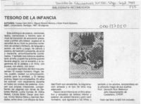 Tesoro de la infancia  [artículo] Gerardo Ruiz Betancur.