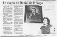 La vuelta de Daniel de la Vega  [artículo] Enrique Ramírez Capello.
