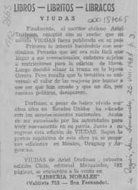 Viudas  [artículo].