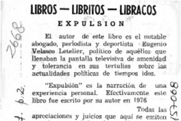 Expulsión  [artículo].