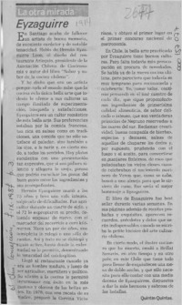Eyzaguirre  [artículo] Quintín Quintas.