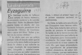 Eyzaguirre  [artículo] Quintín Quintas.