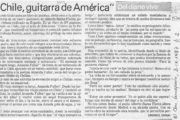 "Chile, guitarra de América"  [artículo] Cronos.