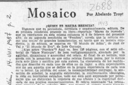 Mosaico  [artículo] Abelardo Troy.