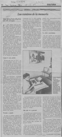 Los caminos de la memoria  [artículo] Mariano Aguirre.