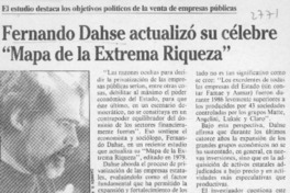 Fernando Dahse actualizó su célebre "Mapa de la extrema riqueza"