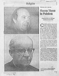 Roma tiene la palabra