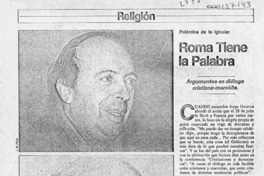Roma tiene la palabra