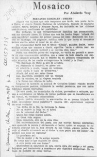 Mosaico  [artículo] Abelardo Troy.