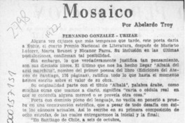Mosaico  [artículo] Abelardo Troy.