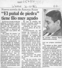 "El puñal de piedra" tiene filo muy agudo  [artículo].